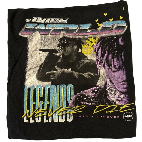 Juice Wrld Legends Never Die Memorial Graphic Tee - Picture 2 of 2